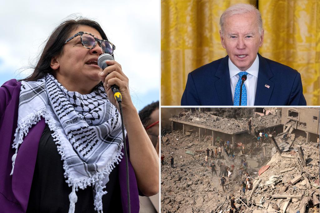 Rep. Rashida Tlaib accuses Biden of supporting âgenocide of the Palestinian peopleâ